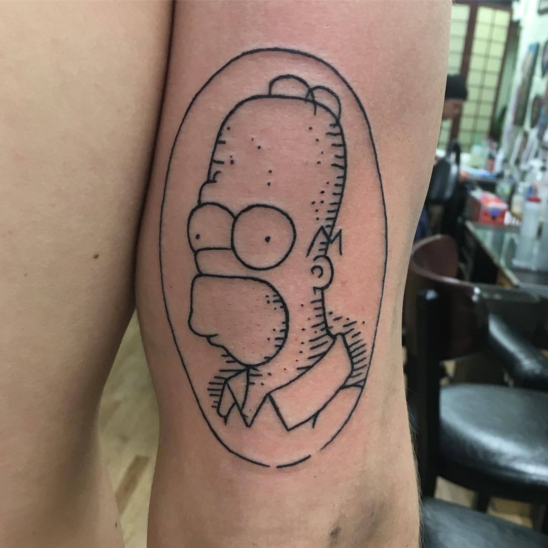 Rising Dragon Tattoos Nyc Doh Homer Simpson Tattoo By Jason Jasonbarletta Rising Dragon Tattoos Nyc Doh Homer Simpson Tattoo By Jason Jasonbarletta