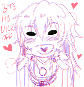 monsieurpaprika:  thekidsarentalright:I really need to see a picture of Mink grabbing Koujaku by the hair and like, making him look at Mink all angry *shiroba in the background*