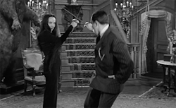 hellodarjeeling:  Morticia: Think of Romeo and Juliet.Gomez: They died!Morticia: Oh, but what fun they had those last three days.