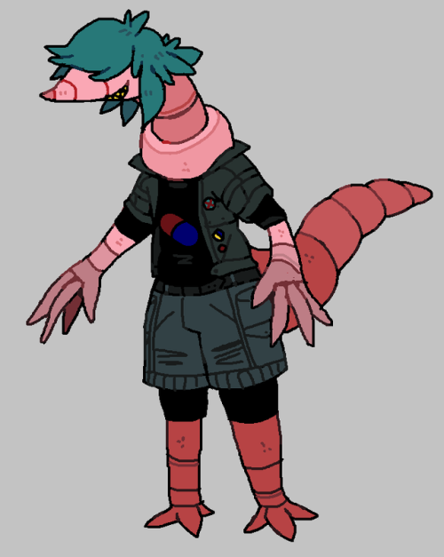 4lung:“my wormsona i never did anything with, her name is annette and she’s a shithead punk who eats