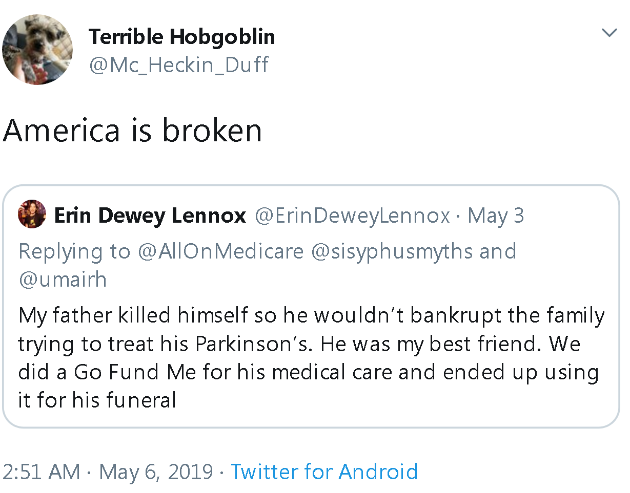 classyblacksoul: This is the reality of health care in the United States.  