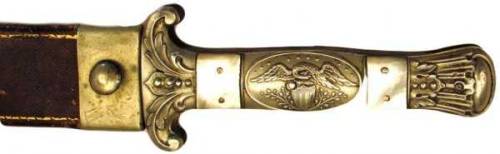 American bowie knife produced by Henry & Co. Warranted Cutlery circa 1860. Blade is inscribed wi