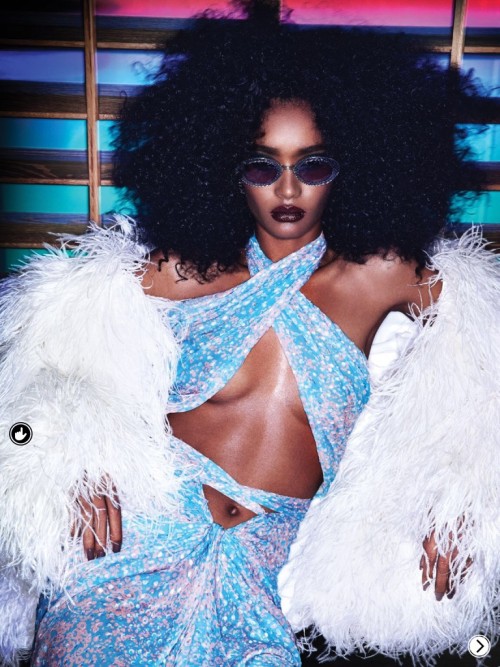 death-by-dior:divalocity:Ysaunny Brito in a story for Fashion Canada ” Night Vision” / Photographed by Gabor Jurina / Styling by Cary Tauben.  X