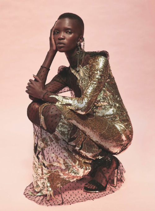 shadesofblackness: ACHOK MAJAK FOR MARIE CLAIRE UK SEPTEMBER 2016 BY DAVID ROEMER.