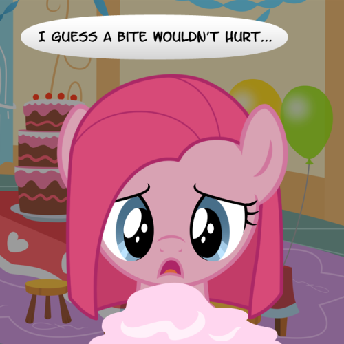 Pinkie: Now my hair looks like cotton candy! Squee!