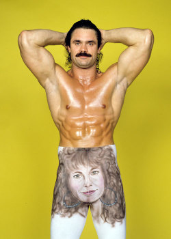 shitloadsofwrestling:  wrestlingfashion:I Feel Real Good and I Look Better, I Make a Burlap Bag Look Like a Cashmere Sweater: “Ravishing” Rick Rude and the Wonder of Airbrushed TightsOutside of professional wrestling, men have been saddled with boring