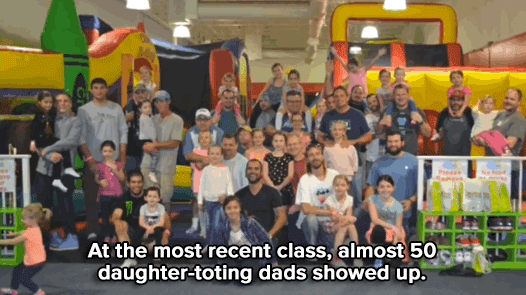 kimkrypto: republicanidiots: micdotcom: Awesome dad teaches other dads how to do their daughters&rsq