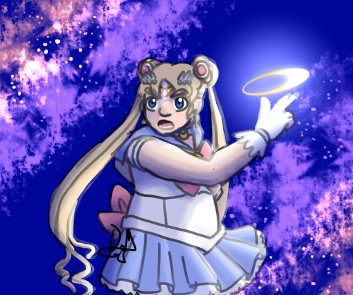 drops-of-moonlights:“Moon Chakram Action!”Haven’t done stuff with the Sailor Moon project in a bit