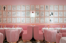 beatpie:  Installation of drawings by David Shrigley at The Gallery Restaurant at Sketch, London. Interior design by India Mahdavi.