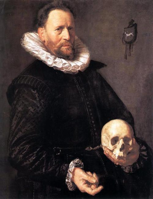 Portrait of a Man Holding a Skull, Frans Hals, ca. 1610-14