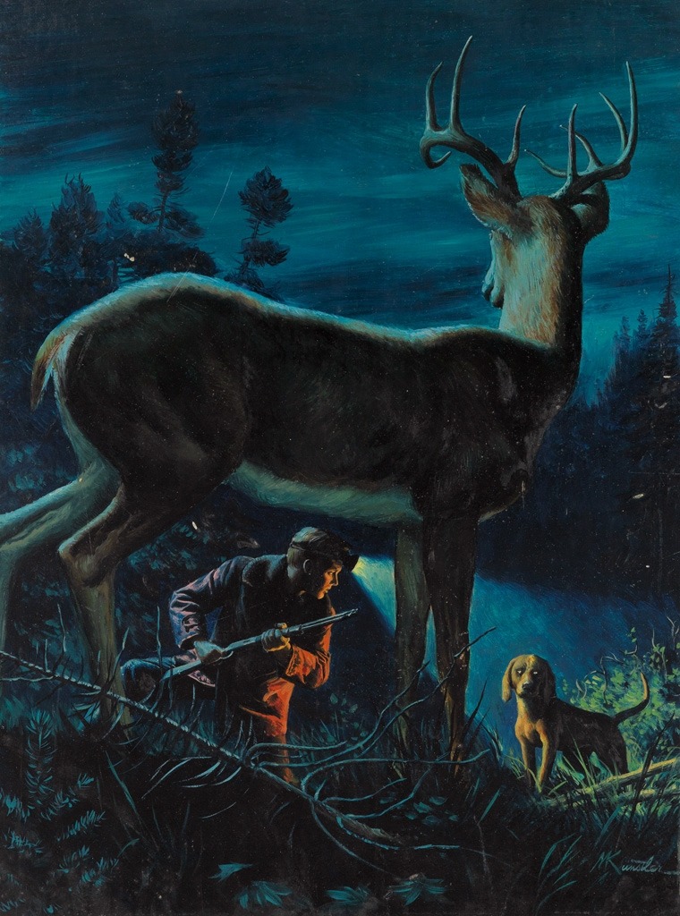 A Deer in the Night, circa 1957,

Morton Künstler