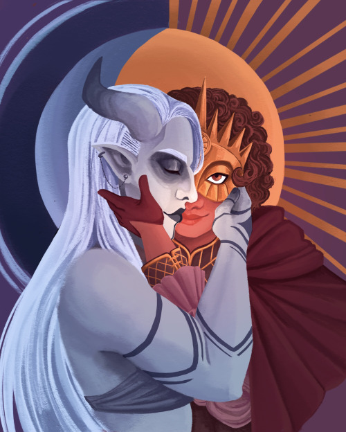 Attack Of The Lovely Ash And Soleil For @ghostyolive! Thanks For A Wonderful Artfight! :D