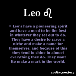 zodiacsociety:  Leo Zodiac Facts