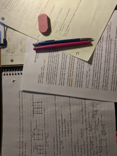 study-tea-mse: 2/5/18 Microstructures homework and progress on a report for my material design class