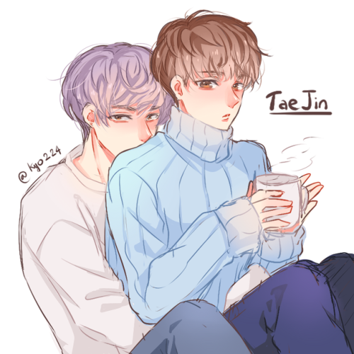 BTS fanartThese guys are so cute together man~~~