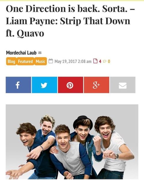 #onedirection is BACK! - #stripthatdown #liampayne #harrystyles #niallhoran #louistomlinson #zaynmal