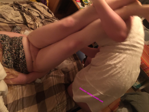dumbbabycunt:  doctor-daddy:  My beautiful Princess (naughtylittlethoughts) put my little Angel  (dumbbabycunt) in her very first dipey the other day. It was the absolute cutest!  I kicked and squirmed a lot and had to be held down 🙈