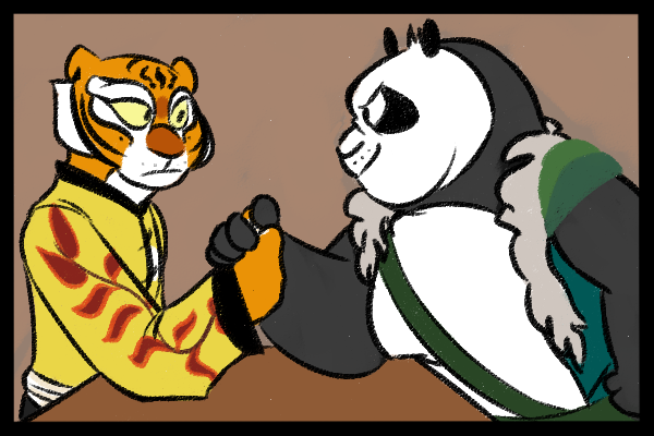 mu-laohu:  Tigers: 3 | Pandas: 1,000 (for cuteness)Idea from that one Steven universe