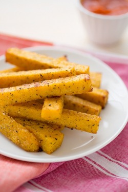 Vegnews:  Thought You Were Addicted To French Fries? Get A Load Of These Baked Polenta