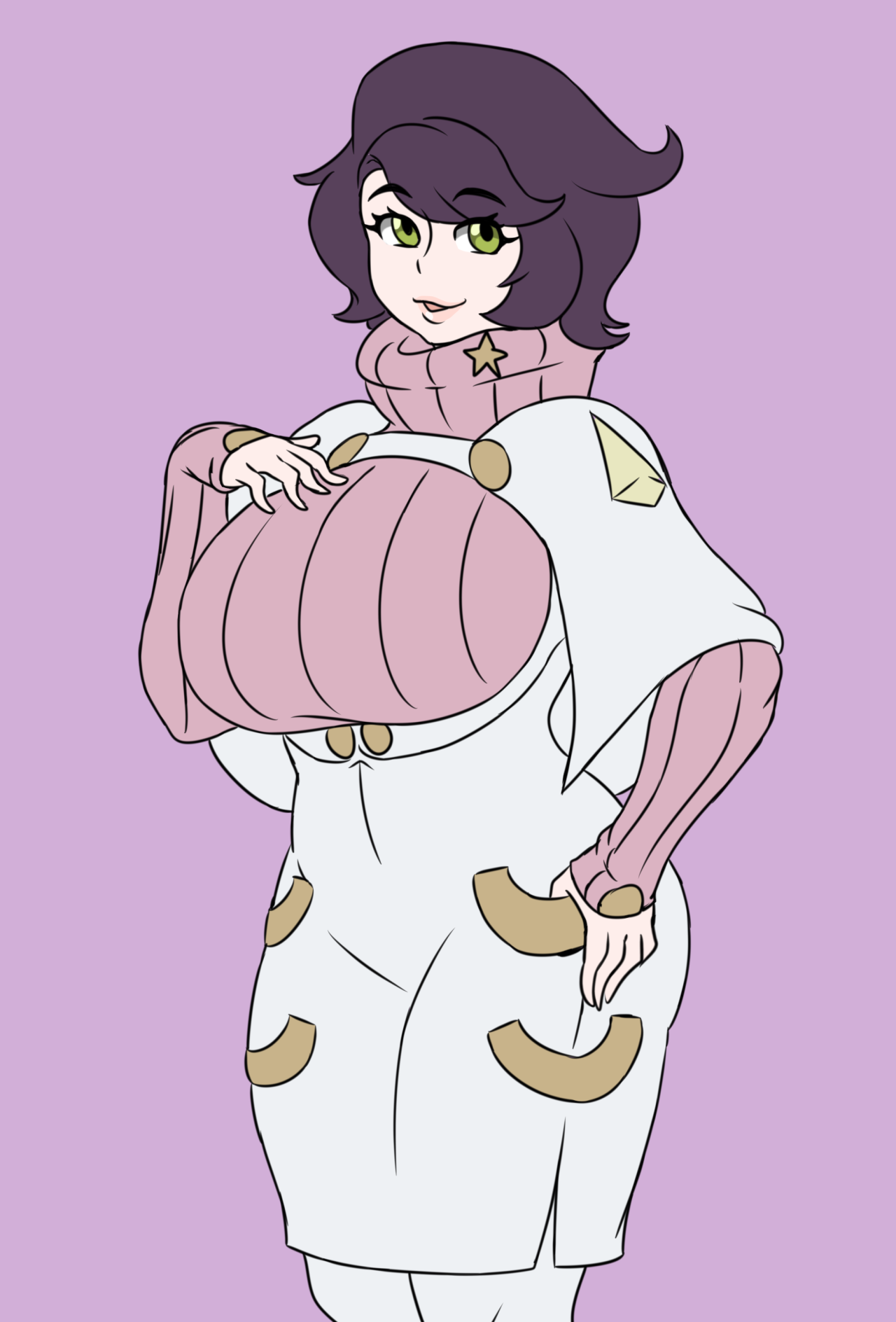 briantwelve:  Also did this pic of the lovely and super thicc Wicke. Megane and no