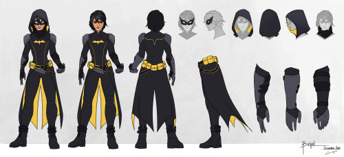 charlestan: Batgirl/Black Bat/Cassandra Cain model sheet. Hope you lovely cosplayers enjoy! Can&rsqu