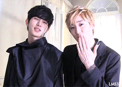 lms33:Kiseop stealing Kevin’s flying kiss~
