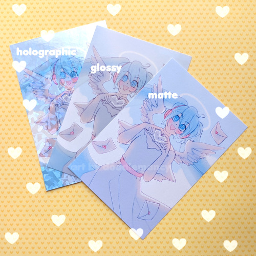 ♡ VALENTINES. THINGS. ♡ available now in my shop!! the Miku print can be ordered as a mailable postc