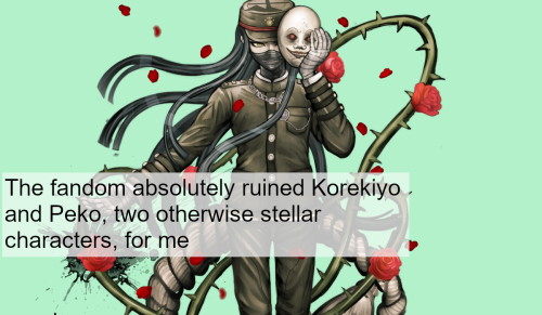 Confession: The fandom absolutely ruined Korekiyo and Peko, two otherwise stellar characters, for me