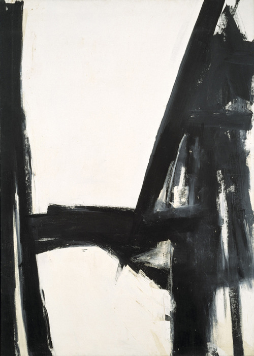 nobrashfestivity:Franz Kline, Slate Cross, 1961