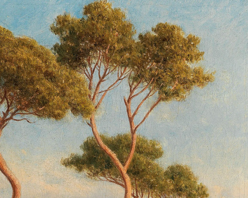 florealegiardini: A Neapolitan landscape (detail), c. 1897.Gottfried Seelos (Austrian, 1829–19