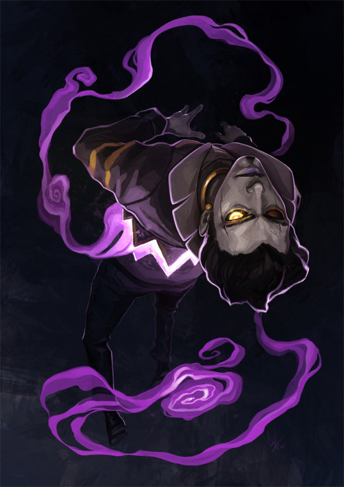 kisskicker:  BIRTHDAY PRESENT FOR MY SHAVOBEARS It is Holt, her dusknoir. He is a GHOST (type).