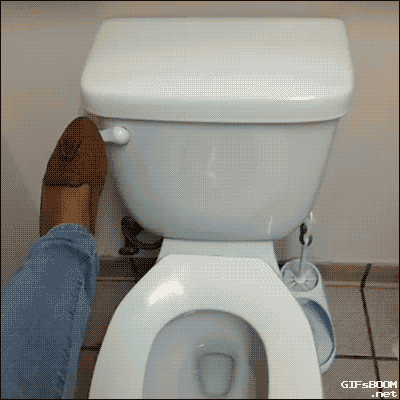 Porn Pics gifsboom:  How use public restrooms. 
