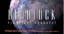 obscuritory: The sci-fi colonization game Deadlock: Planetary Conquest has a lot in common with the Civilization games, even as far as the style of the interface. Deadlock has more of a regional focus. The planet is split up into different territories,