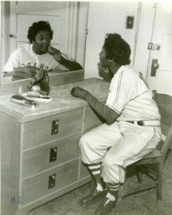 the50s:  Marcenia Lyle Alberga aka Toni Stone, 1954. 1st of 3 women to play in Negro League Baseball 