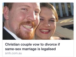 thesecretkeith:  laughing-llama:  let them  perfect  They want to get divorced but are just too scared, so they need this excuse