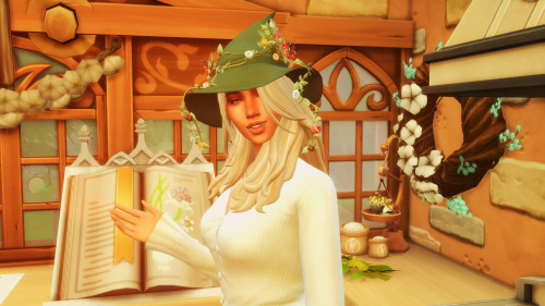 Nature Witch Hat - Simblreen Gift #2A floral, viny witch’s hat for your nature-magic sims, or any wi