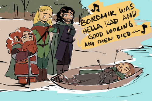 shredsandpatches: aloneindarknes7: tosquinha: ”(…)and Boromir had a long happy life&rdq