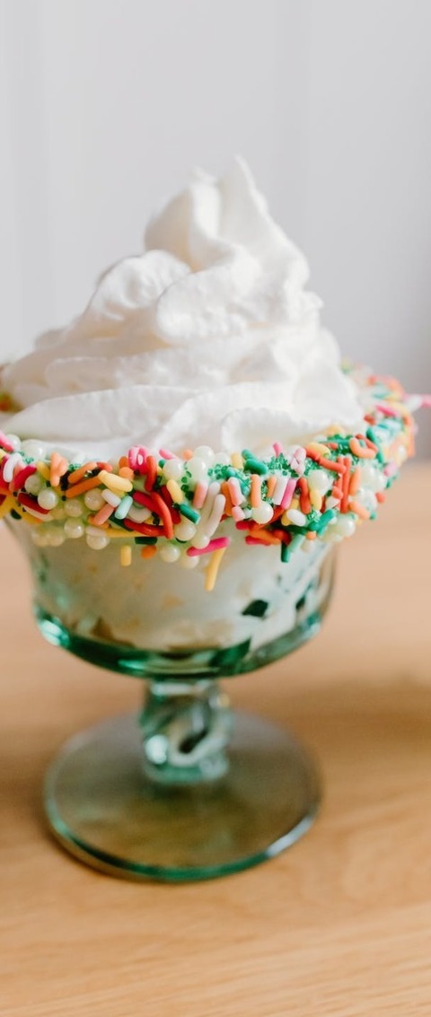 Homemade Ice Cream With Whipped Cream And Sprinkles Recipe
