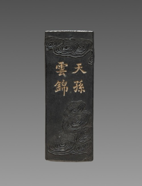 Ink Cake, 1800, Cleveland Museum of Art: Chinese ArtSize: Overall: 4.8 x 1.8 cm (1 7/8 x 11/16 in.)M