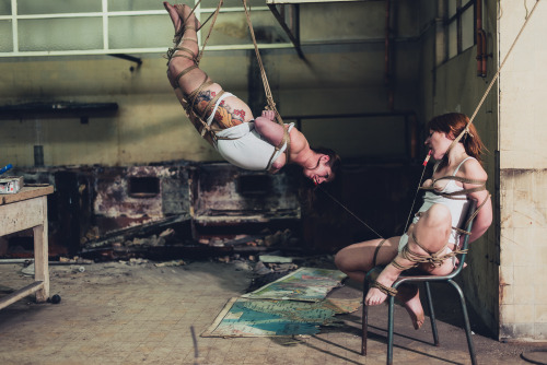 strictly-dirtyvonp:  Abduction @strictly-nawa-kitsune tied by me and Franckie tied by @amaury-grisel-shibari