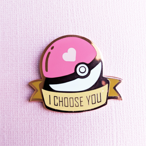 retrogamingblog: I Choose You Pokeball Pins made by MyMoonJelli