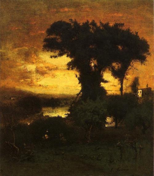 George Inness, Afterglow, 1856.