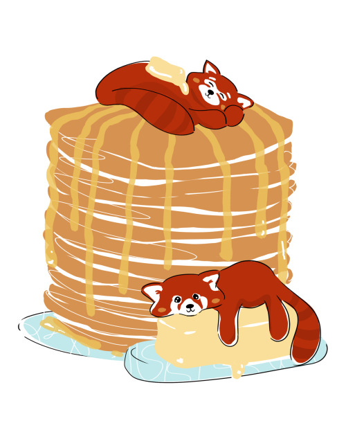 animalsondesserts: It’s national red Pandacake day! Erm, I mean pancake day! #don&rsquo;t 