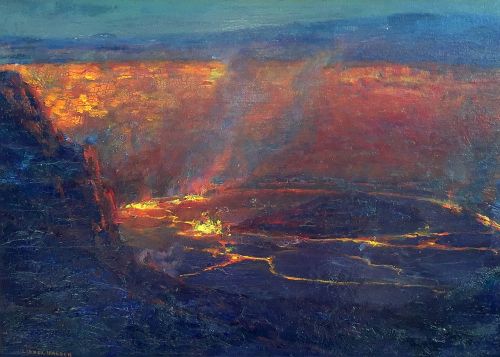 Halemaumau Crater, Kilauea, Hawaii, ca. 1915Lionel Walden ( 1861 - 1933 )