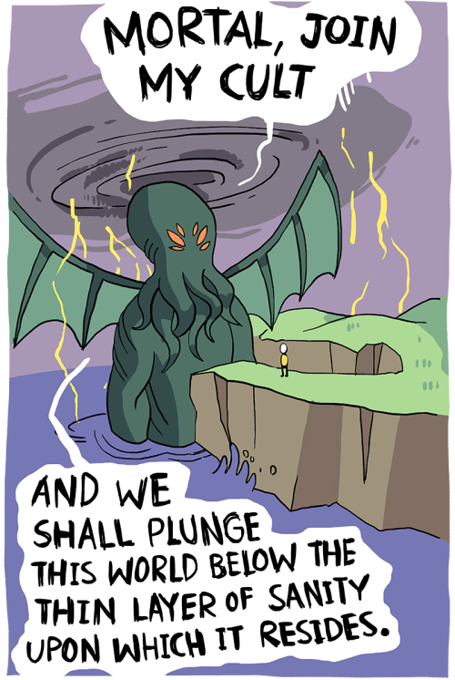 owlturdcomix:Cthulhu’s playing hardball.image / twitter / facebook / patreon