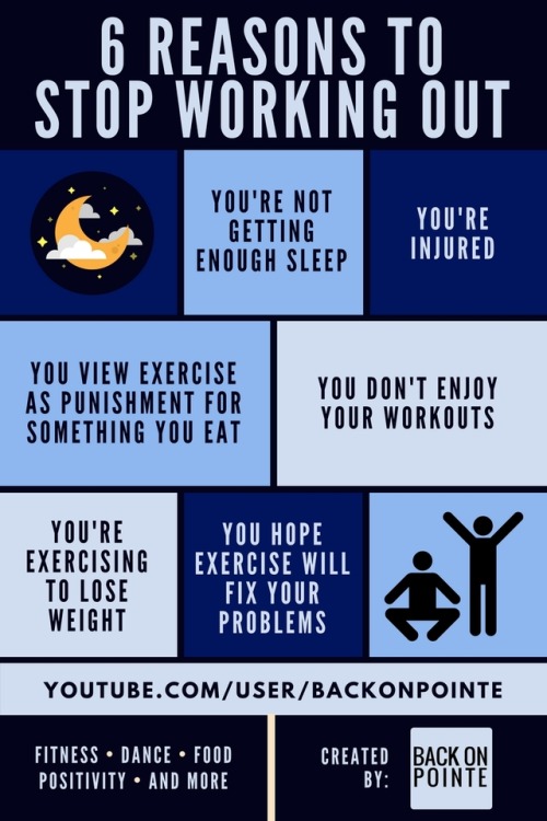 6 Reasons to Stop Working OutThere are plenty of valid reasons to stop working out, whether it’s for