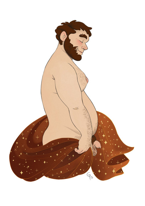 giopota:  Feed the Bears - the “bear” disco night in Bologna - team asked me if I wanted to do and exhibition with some drawings of mine. So I just drew a bunch of naked young cubbish/chubby gay bear floating around as I like them. 