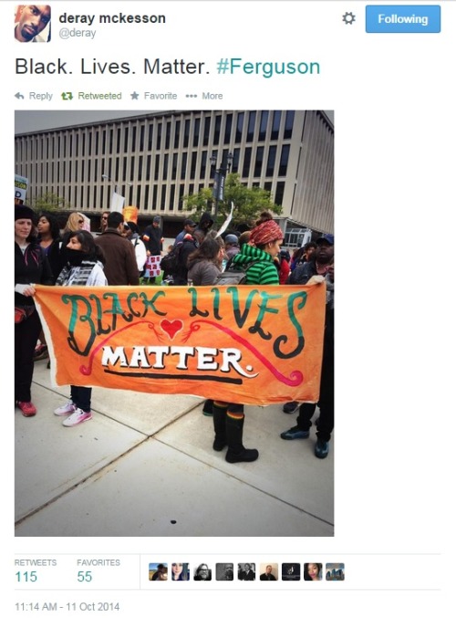 iwriteaboutfeminism:  Protesters gather before the march this afternoon in St. Louis. Saturday, October 11th.   My best friend is there right now