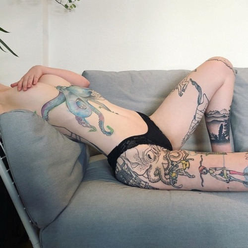 itsall1nk:More Hot Tattoo Girls atitsall1nk.tumblr.com
