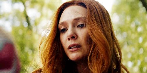 marvelposts:Wanda Maximoff in the Infinity War trailers